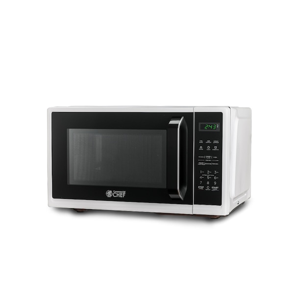 Commercial Chef 0.9 cu ft. Countertop Microwave Oven, White CHM9MW - main